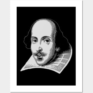 William Shakespeare Black and White Posters and Art